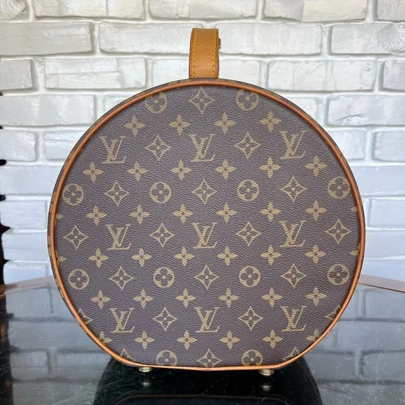 Louis Vuitton Hat Box Monogram Boite Chapo 30 with address tag and 2 keys - Picture 3 of 14